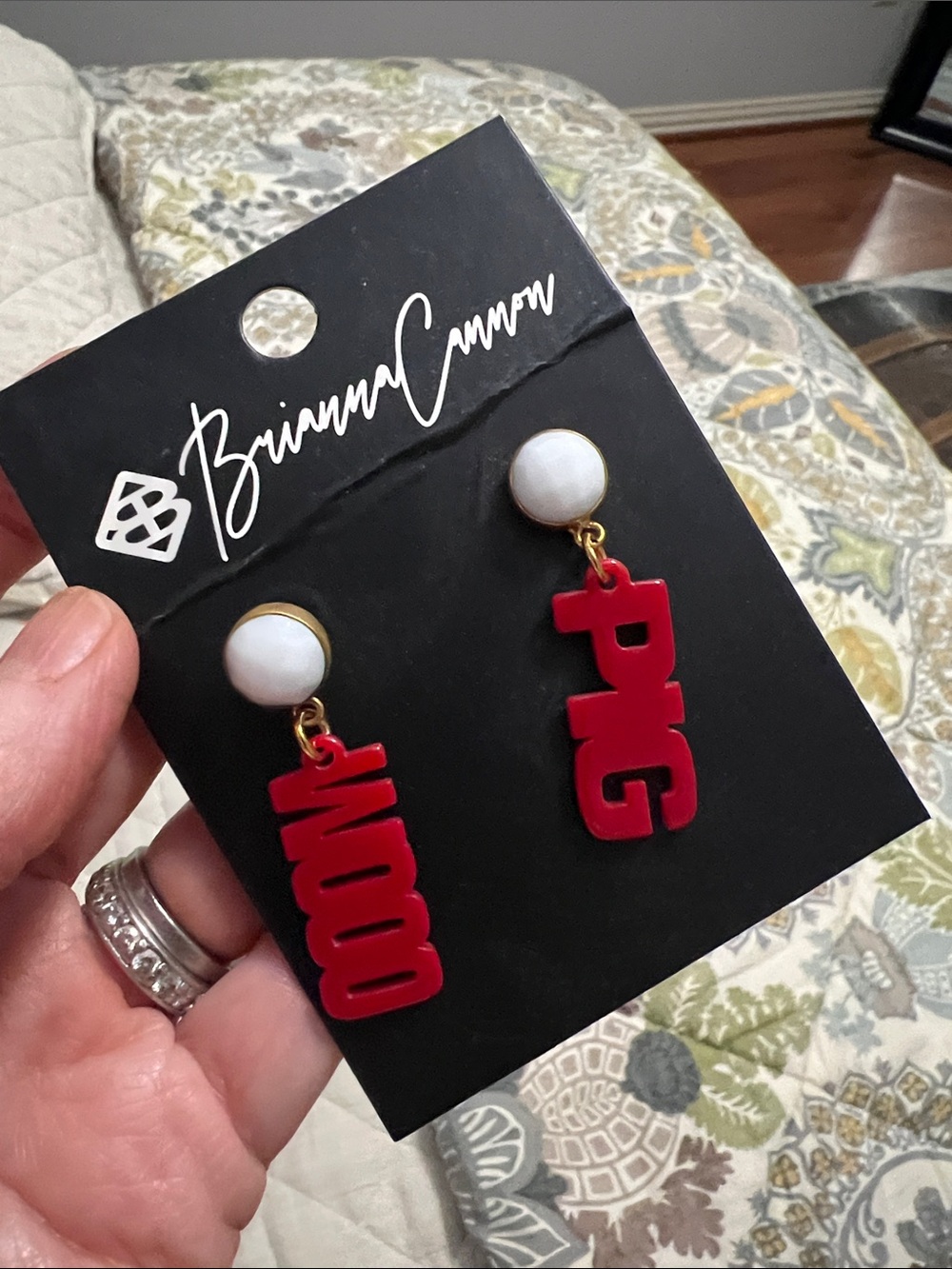 Woo Pig Arkansas Earrings